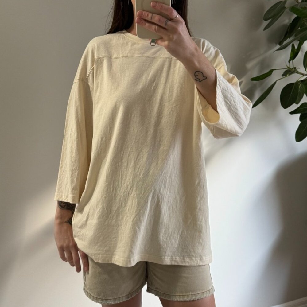 Boheme Football Tee in Milk